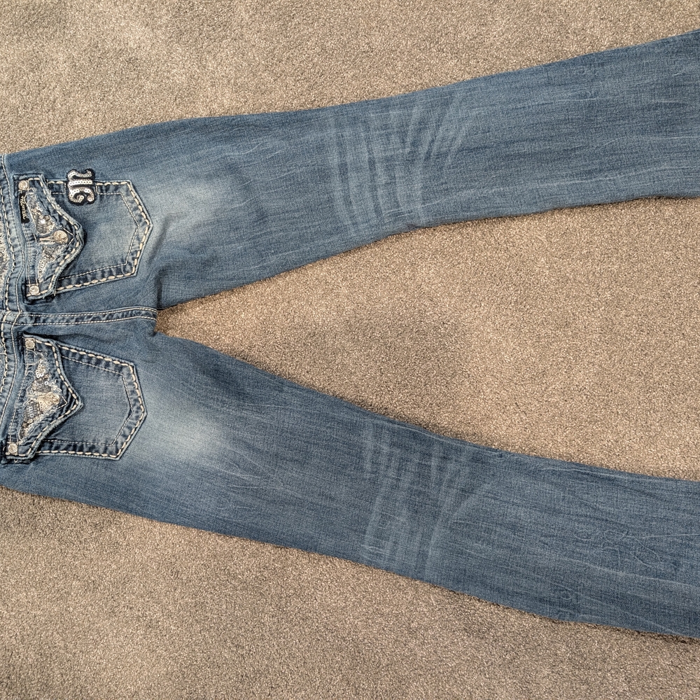 Miss Me Light Blue Boot Cut Jeans